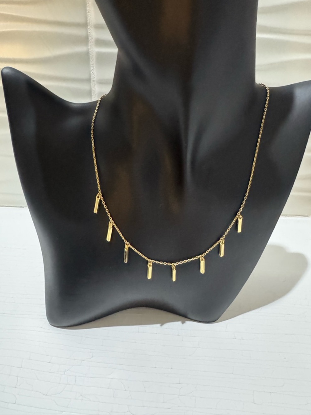 Uncommon James Gold Bar Pendant Layering Necklace